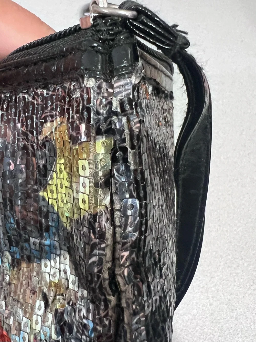 Disney Villains Sequin Cosmetic Bag & Compact Mirror